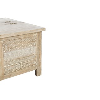 Table Basse carré en bois avec coffre Maya - Hellin