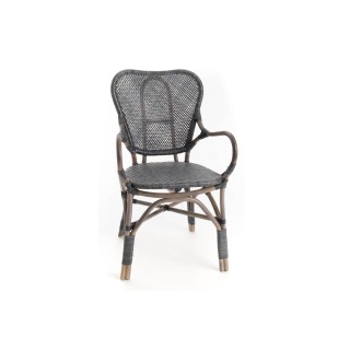 Fauteuil bistrot en rotin : plusieurs coloris / lot de 2 | Hellin