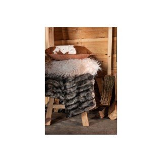 Tabouret bois recyclé - style authentique (lot de 2) - Hellin