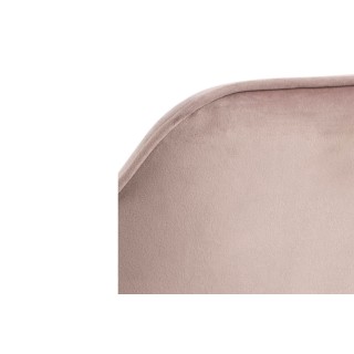 Fauteuil de salle à manger en velours et métal (lot de 2) - TERI