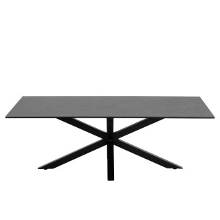 Table basse rectangulaire en céramique et métal L130 CHIPRE - HELLIN