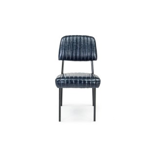 Chaise simili et piétement métal : style industriel / Clark | Hellin