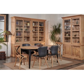 Chaise simili et bois Matilda : style scandinave | Hellin