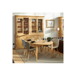 Chaise bois de chêne et tissu coloré : style scandinave | Hellin