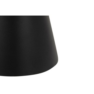 Bout de canapé rond en céramique et métal noir D45 - GIROLLE