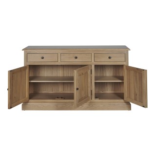 Buffet 3 portes en chêne massif - VICTORIA
