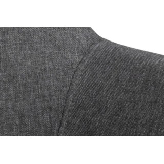 Fauteuil pour salle à manger gris, lot de 2 - HELLIN