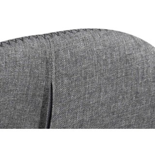 Fauteuil pour salle à manger gris, lot de 2 - HELLIN