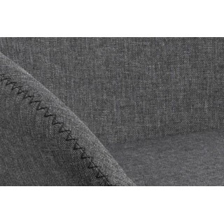 Fauteuil pour salle à manger gris, lot de 2 - HELLIN