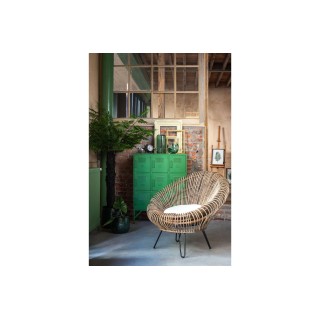 Fauteuil lounge en rotin naturel FARO - HELLIN
