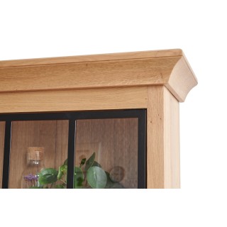 Buffet vaisselier bois et métal VICTORIA : style indus | Hellin