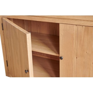 Buffet vaisselier bois et métal VICTORIA : style indus | Hellin