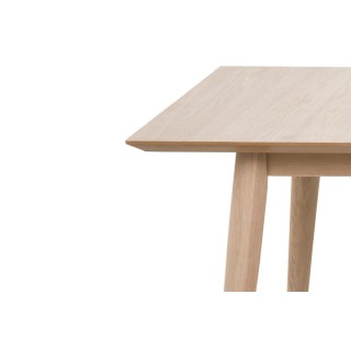 Table à manger rectangulaire en chêne blanchi 8 couverts L200 CENTIOR - HELLIN