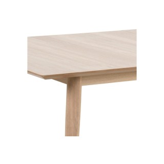 Table à manger rectangulaire en chêne blanchi 8 couverts L200 CENTIOR - HELLIN