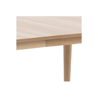 Table à manger rectangulaire en chêne blanchi 8 couverts L200 CENTIOR - HELLIN