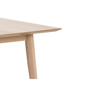 Table à manger rectangulaire en chêne blanchi 8 couverts L200 CENTIOR - HELLIN