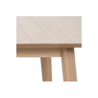 Table à manger rectangulaire en chêne blanchi 8 couverts L200 CENTIOR - HELLIN