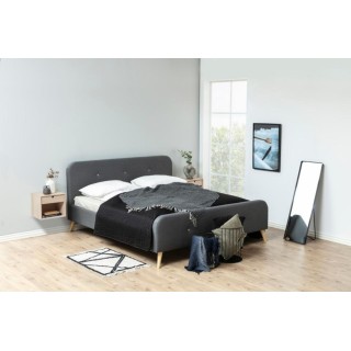 Chevet suspendu cube en bois avec une niche et un tiroir CENTIOR - HELLIN