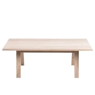 Table basse rectangulaire en chêne blanchi ALISIA - HELLIN