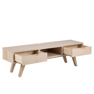 Meuble TV scandinave en chêne massif ALISIA - HELLIN