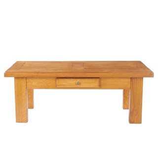 Table basse rectangle en chêne de campagne - Hellin