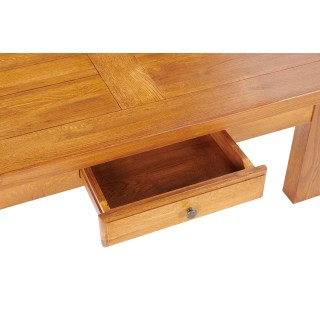 Table basse rectangle en chêne de campagne - Hellin