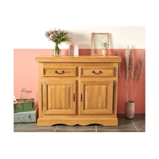 Bahut en chêne massif La Bresse : style rustique | Hellin