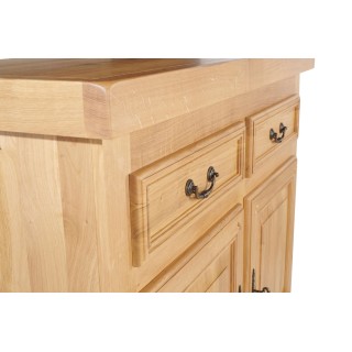 Bahut en chêne massif La Bresse : style rustique | Hellin