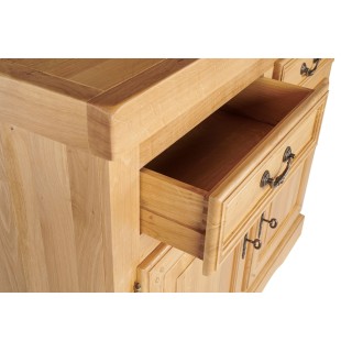 Bahut en chêne massif La Bresse : style rustique | Hellin