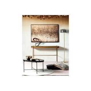 Console métal et plateau verre - HELLIN