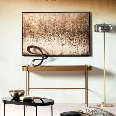 Console métal et plateau verre - HELLIN