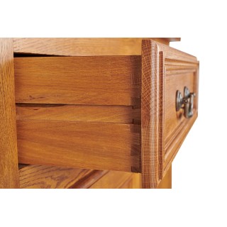 Buffet bas en bois La Bresse : 4 portes / style rustique | Hellin