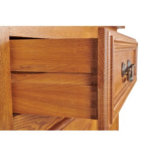 Buffet bas en chêne massif de style rustique / 3 portes | Hellin