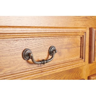 Buffet bas en chêne massif de style rustique / 3 portes | Hellin