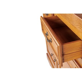 Buffet bas en chêne massif de style rustique / 3 portes | Hellin