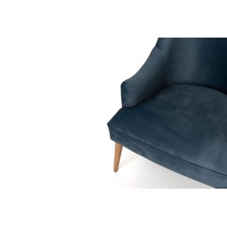 Fauteuil en velours côtelé uni LILO - HELLIN