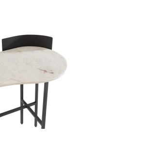 Console en marbre et métal noir CALIE - HELLIN