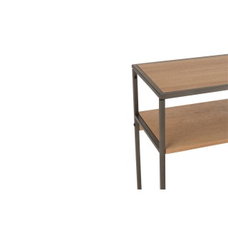 Console design en bois et métal avec 1 tiroir ESTER - HELLIN
