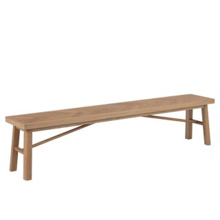 Banc de salle à manger en chêne de style scandinave L200 WALY - HELLIN