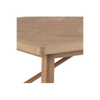 Table à manger rectangulaire en chêne L200 de style scandinave WALY - HELLIN