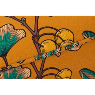 Fauteuil rétro crapaud en velours à motifs AMAZONIE - HELLIN