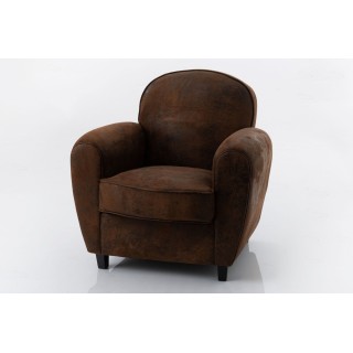 Fauteuil Club marron - Hellin