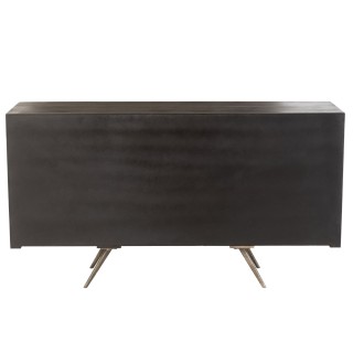 Buffet bas ethnique en bois de manguier 2 portes et 6 tiroirs PADANG - HELLIN