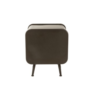 Table de nuit industriel en métal 1 porte et 1 tiroir DETROIT - HELLIN