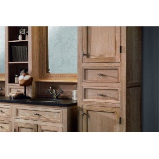 meuble de rangement pour salle de bain en bois - HELLIN