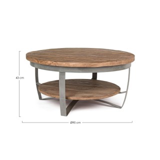 Table basse bois métal COSTALE - Hellin