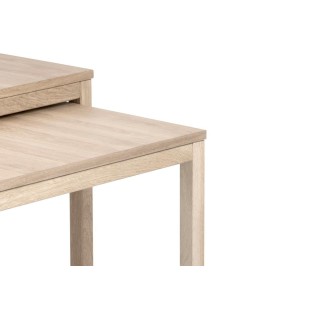 Table basse carrée en chêne - modèle gigogne - HELLIN