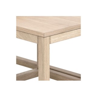 Table basse carrée en chêne - modèle gigogne - HELLIN