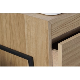 Meuble sous vasque en bois et métal Brighton / 80 centimètres