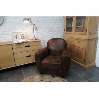 Fauteuil Club marron - Hellin